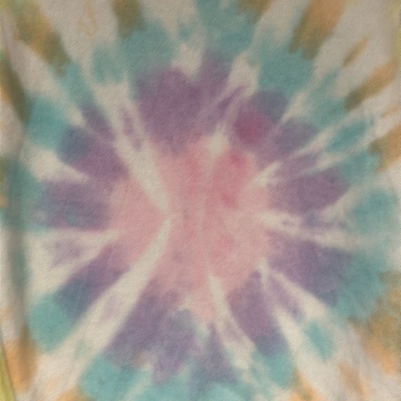 Dreamsicle Kids Pastel  Multicolor Spiral Tie Dye Pullover Sweatshirt,  L - Picture 4 of 5